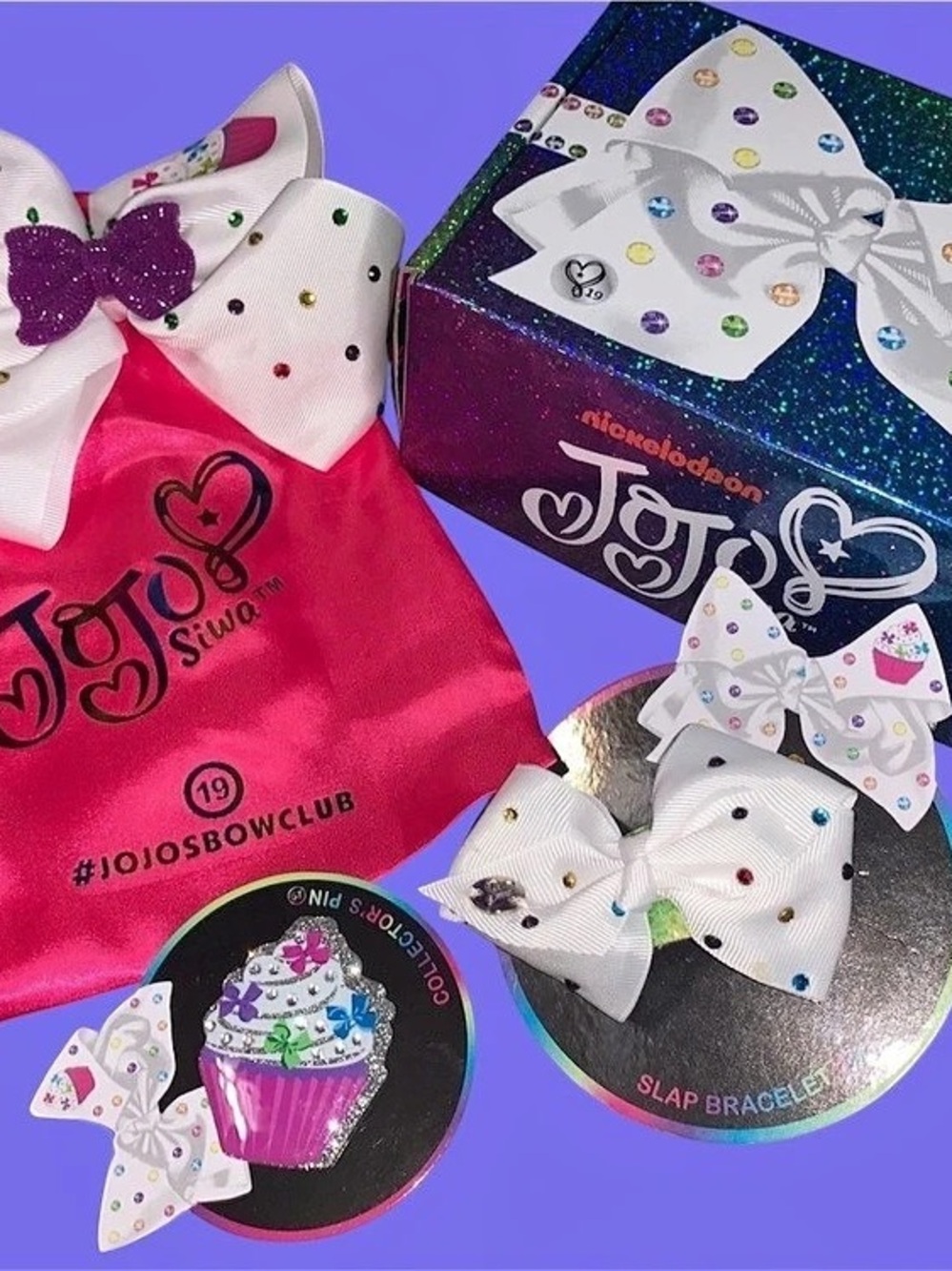 JoJo Siwa JoJo's Bow Club Box Exclusive Hair Bow Set Pink & White